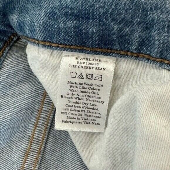 Everlane the cheeky jean light wash Size 24 Pre-owned - Picture 11 of 14